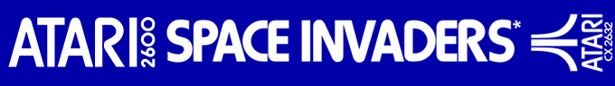 Space Invaders logo for Atari 2600